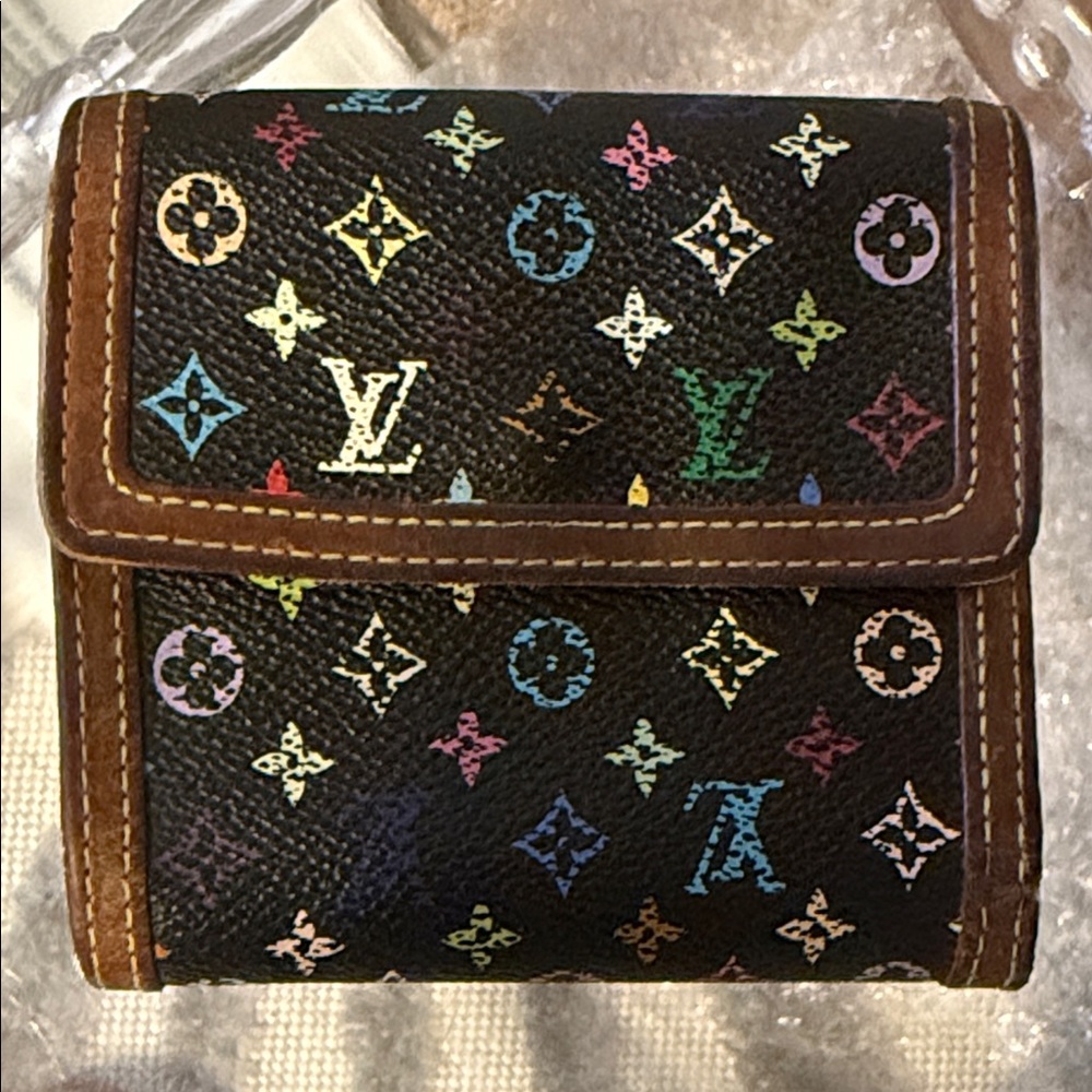 Louis Vuitton Black Multicolor Monogram Wallet